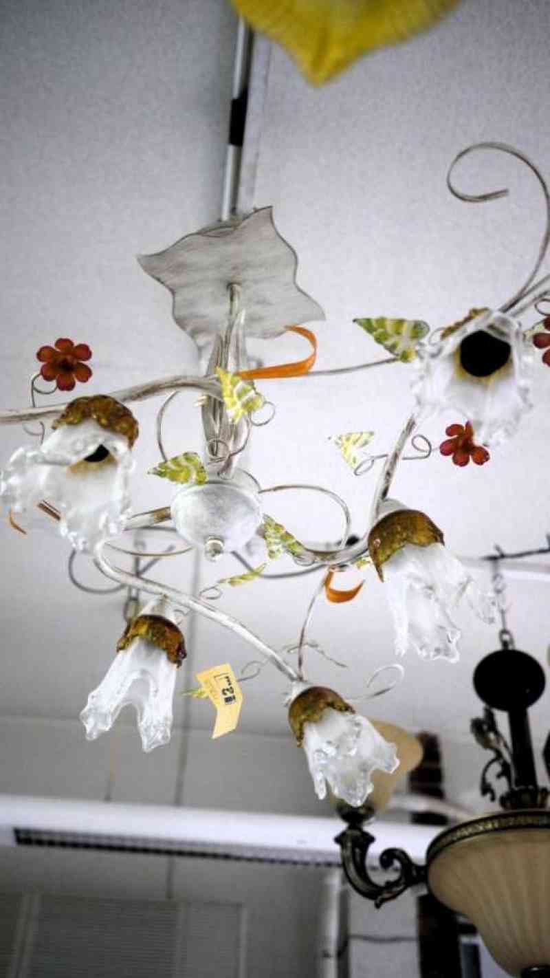 Lámpara Floral Crema